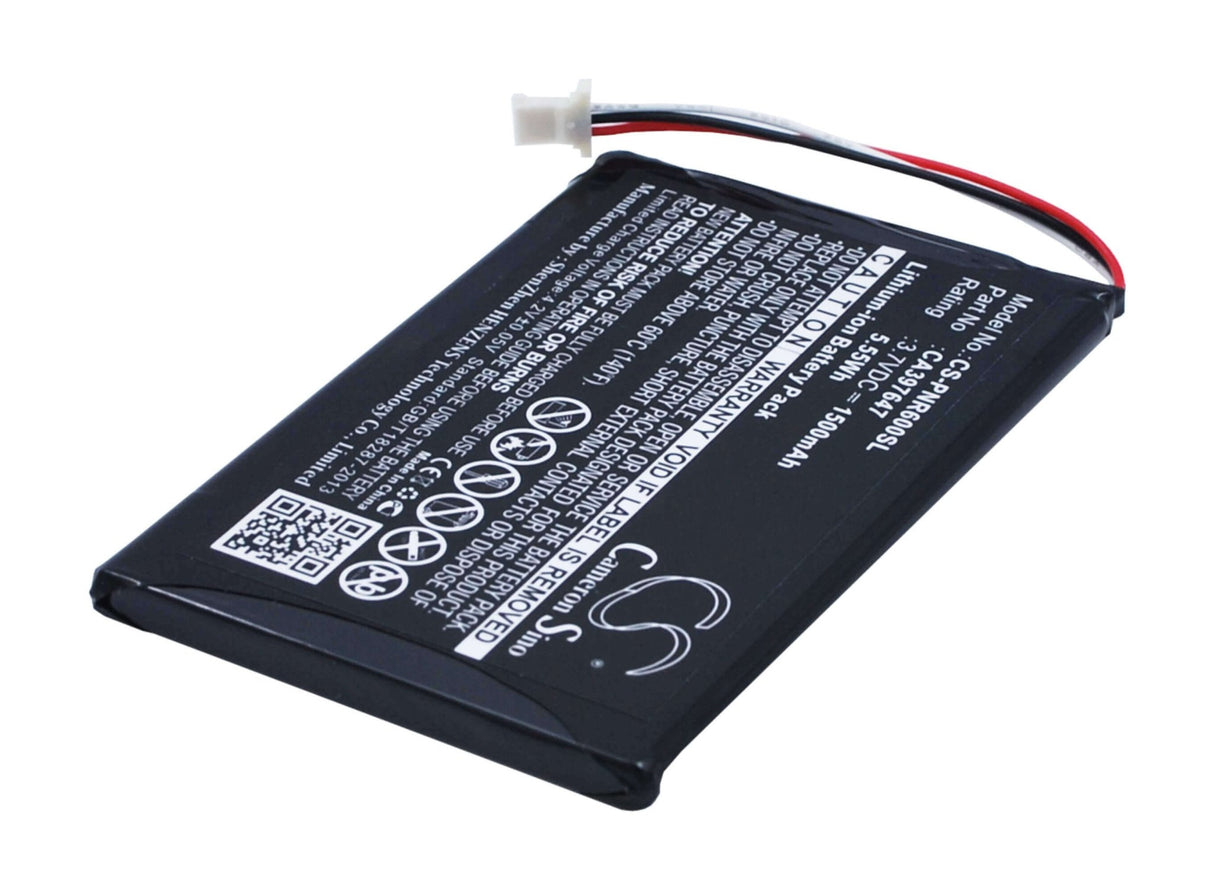 3.7V, Li-Polymer, 1500mAh, E-book, E-reader battery fits Pandigital, Ca397647, Novel 6, Prd06e20wwh8, 5.55Wh E-book, E-reader Cameron Sino Technology Limited