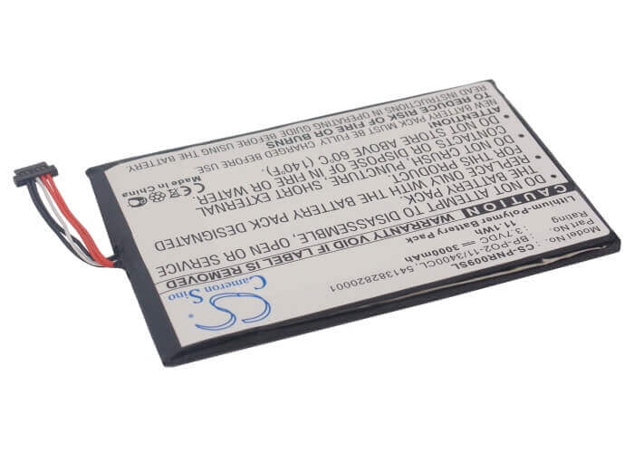 3.7V, Li-Polymer, 3000mAh, E-book, E-reader battery fits Pandigital, 541382820001, Novel 9, R90l200, 11.1Wh E-book, E-reader Cameron Sino Technology Limited