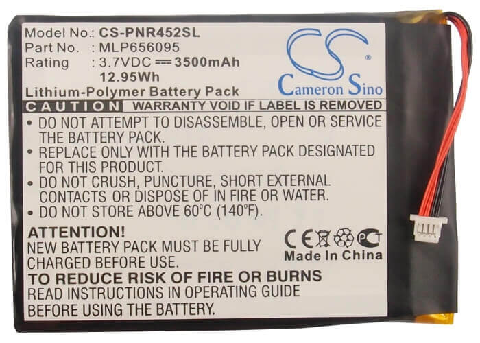 3.7V, Li-Polymer, 3500mAh, Tablet battery fits Pandigital, Mlp656095, Nova, R70a200, 12.95Wh Tablet Cameron Sino Technology Limited