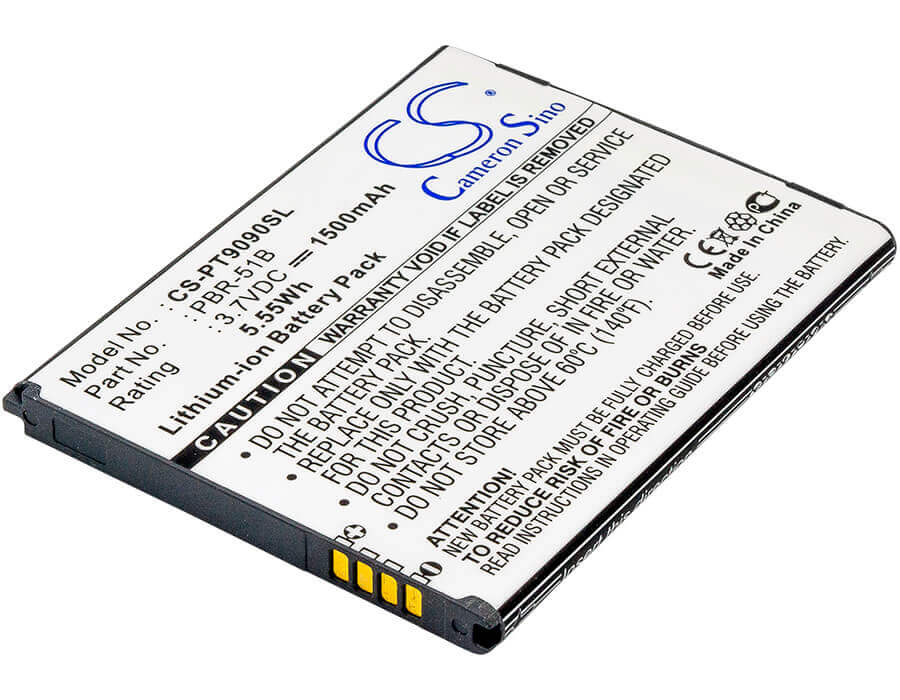 3,7V, Li-ion, 1500mAh, batterie de smartphone compatible avec Pantech, Pbr-51b, Discover, Magnus, 5.55Wh Mobile, SmartPhone Cameron Sino Technology Limited (Suspendu)