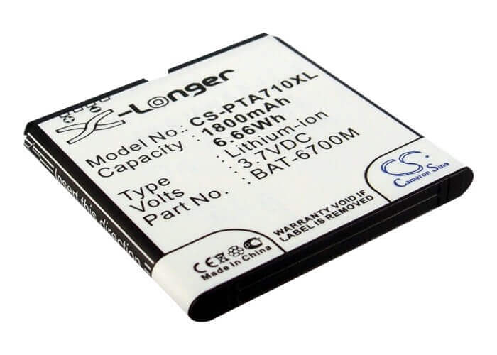 3.7V, Li-ion, 1800mAh, SmartPhone battery fits Pantech, Sky, Bat-6700m, Im-a710, Im-a710k, 6.66Wh Mobile, SmartPhone Cameron Sino Technology Limited (Suspended)