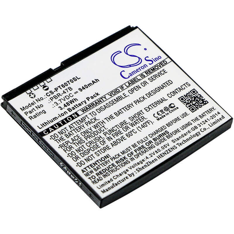 3,7V, Li-ion, 940mAh, batterie de smartphone compatible avec Pantech, Pbr-47b, P6070, Vybe, 3,48Wh Mobile, smartphone Cameron Sino Technology Limited (Suspendu)