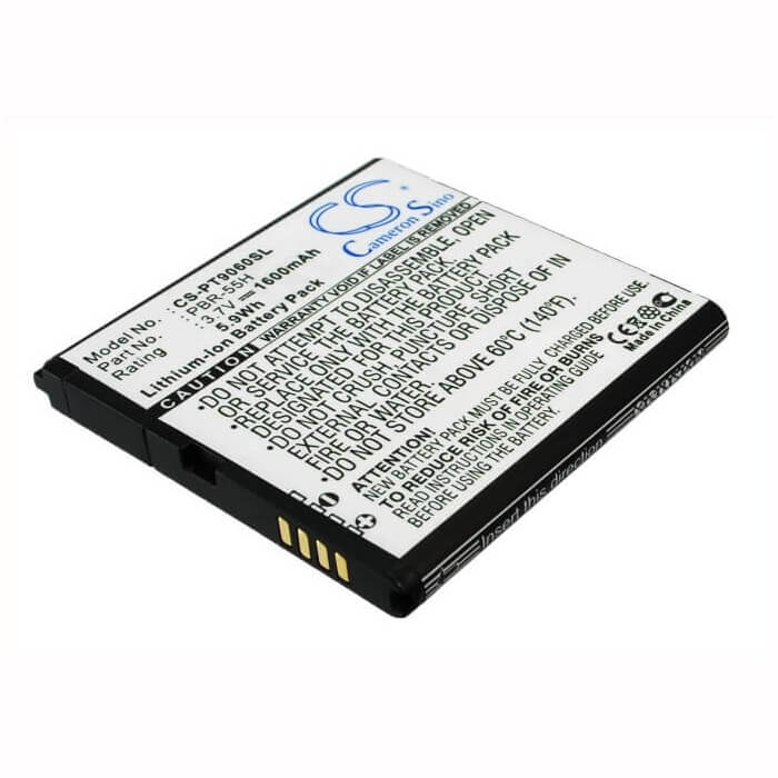 3.7V, Li-ion, 1600mAh, SmartPhone battery fits Pantech, Pbr-55h, P9060, Pocket, 5.92Wh Mobile, SmartPhone Cameron Sino Technology Limited (Suspended)