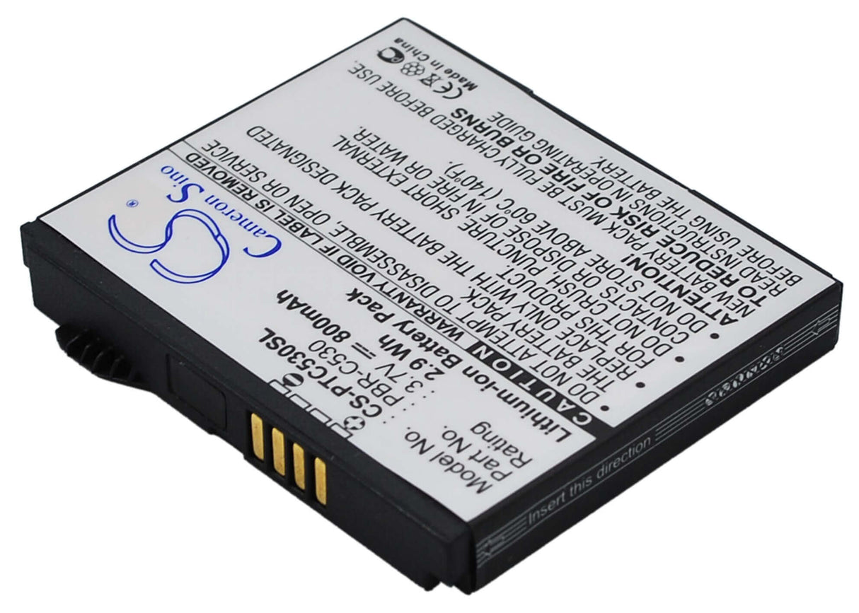 3,7V, Li-ion, 800mAh, Batterie de smartphone compatible avec Pantech, 5htb0045b0a, C530, C530 Slate, 2,96Wh Mobile, Smartphone Cameron Sino Technology Limited (Smartphone)