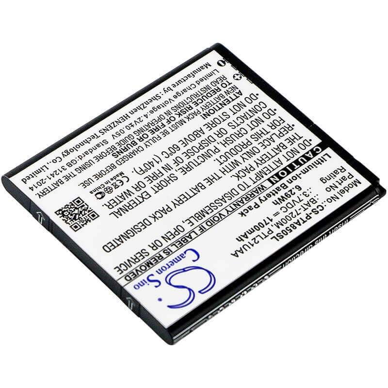 3.7V, Li-ion, 1700mAh, SmartPhone battery fits Pantech, Sky, Bat-7200m, Im-a810s, Im-a830s, 6.29Wh Mobile, SmartPhone Cameron Sino Technology Limited (Suspended)
