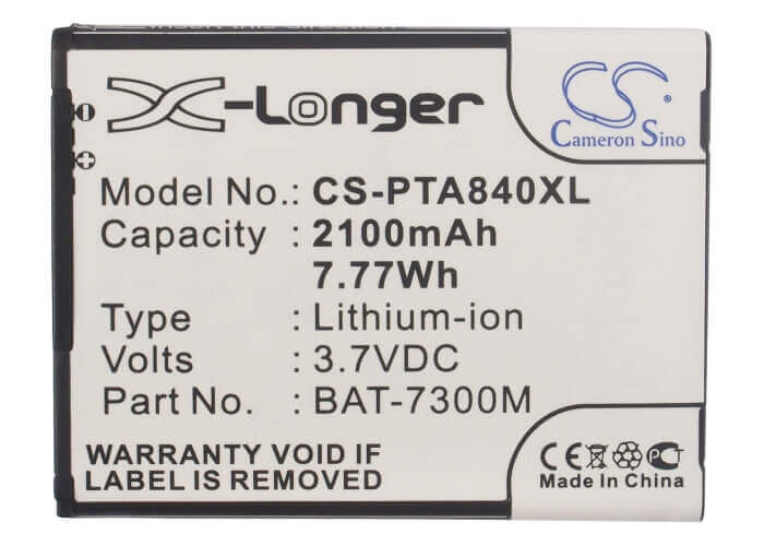 Battery For Pantech Vega S5, Im-a840s, Im-a840sp 3.7v, 2100mah - 7.77wh Batteries for Electronics Cameron Sino Technology Limited (Suspended)