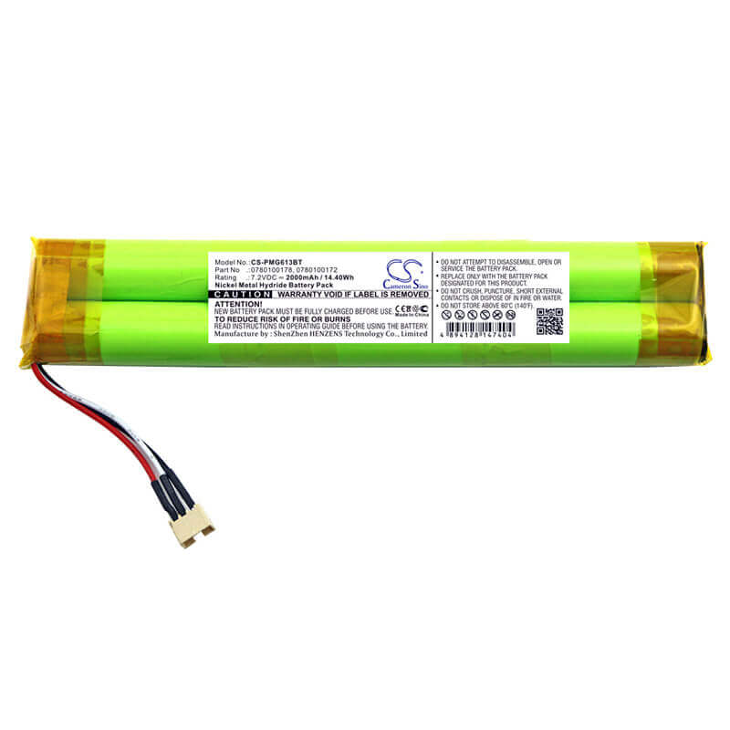 Ni-MH, Alarm Battery For Paradox Magellan, Mg6060, Mg6060 Control Panel, Mg6130 7.2v, 2000mah - 14.40wh Alarm System Cameron Sino Technology Limited
