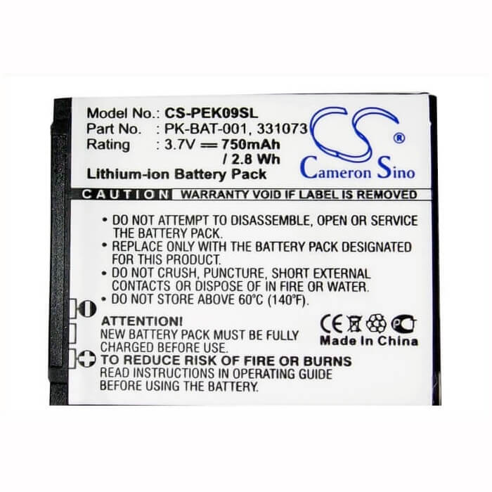 3.7V, Li-ion, 750mAh, SmartPhone battery fits Peek, 331073, 9, Pronto, 2.78Wh Mobile, SmartPhone Cameron Sino Technology Limited (Smartphone)