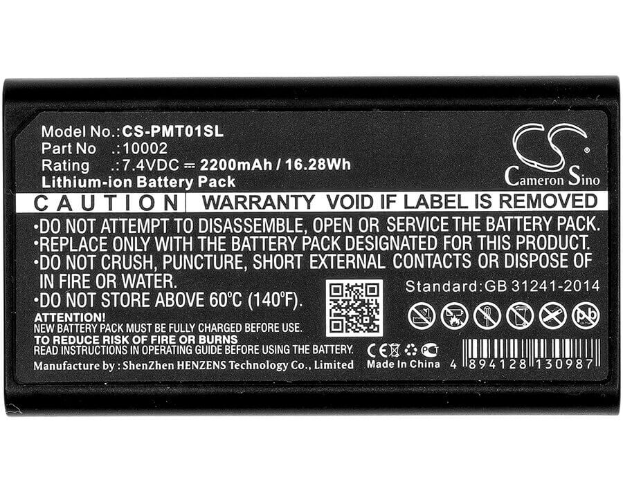 7.4V, Li-ion, 2200mAh, Equipment battery fits Pentax, 10002, G3100-R1, Gps Rtk, 16.28Wh Equipment, Survey, Test Cameron Sino Technology Limited