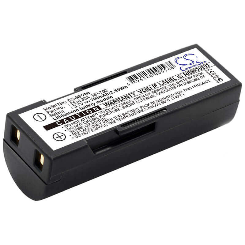 Camera Battery For Pentax Optio Z10 3.7v, 700mah - 2.59wh Camera Cameron Sino Technology Limited (Camera)