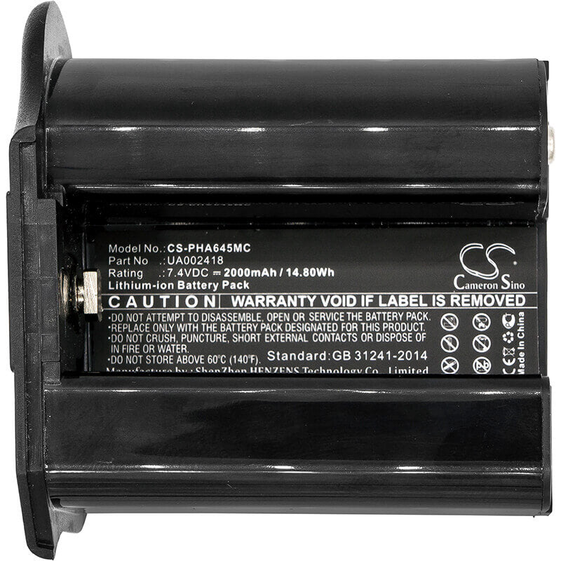 Battery For Phaseone, 645df, 645df+, 7.4v, 2000mah - 14.80wh Camera Cameron Sino Technology Limited (Suspended)