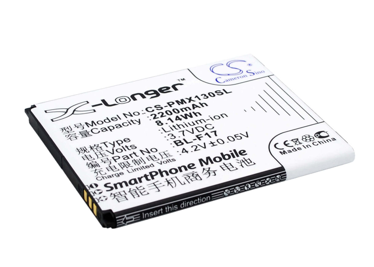 3.7V, Li-ion, 2200mAh, SmartPhone battery fits Phicomm, Bl-f17, 2s, X130, 8.14Wh Mobile, SmartPhone Cameron Sino Technology Limited (Smartphone)