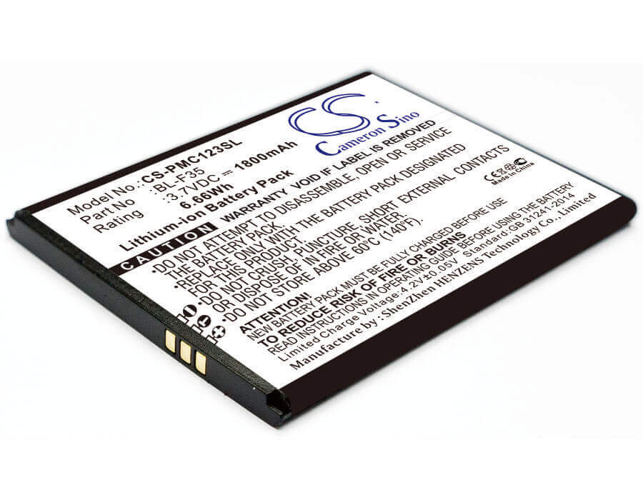 3.7V, Li-ion, 1800mAh, SmartPhone battery fits Phicomm, Bl-f35, C1230l, 6.66Wh Mobile, SmartPhone Cameron Sino Technology Limited (Smartphone)