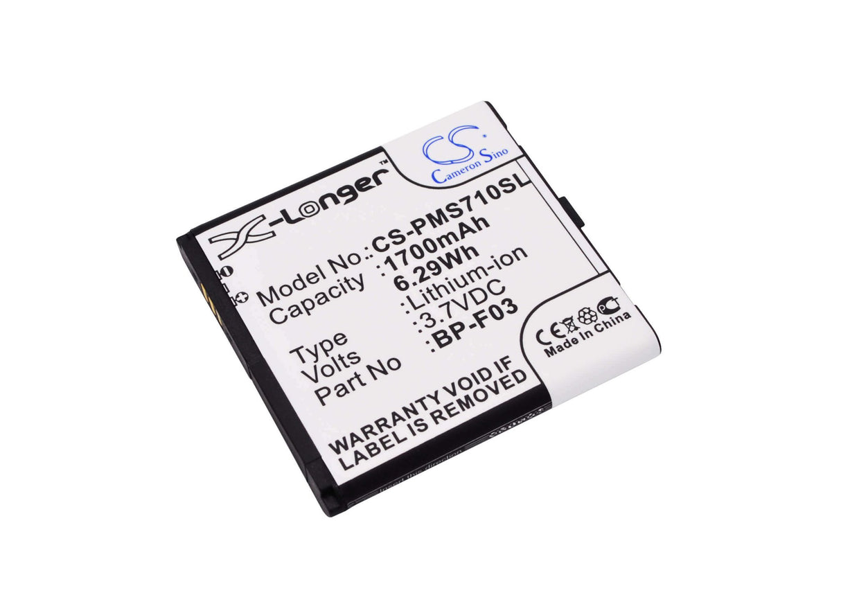 3,7V, Li-ion, 1700mAh, Batterie de smartphone compatible avec Phicomm, Bp-f03, Fws 710, 6,29Wh Mobile, Smartphone Cameron Sino Technology Limited (Suspendu)