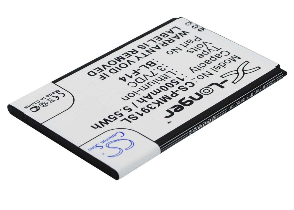 3,7V, Li-ion, 1500mAh, batterie pour smartphone compatible avec Phicomm, Bl-f14, K390w, 5,55Wh Mobile, SmartPhone Cameron Sino Technology Limited (Suspendu)