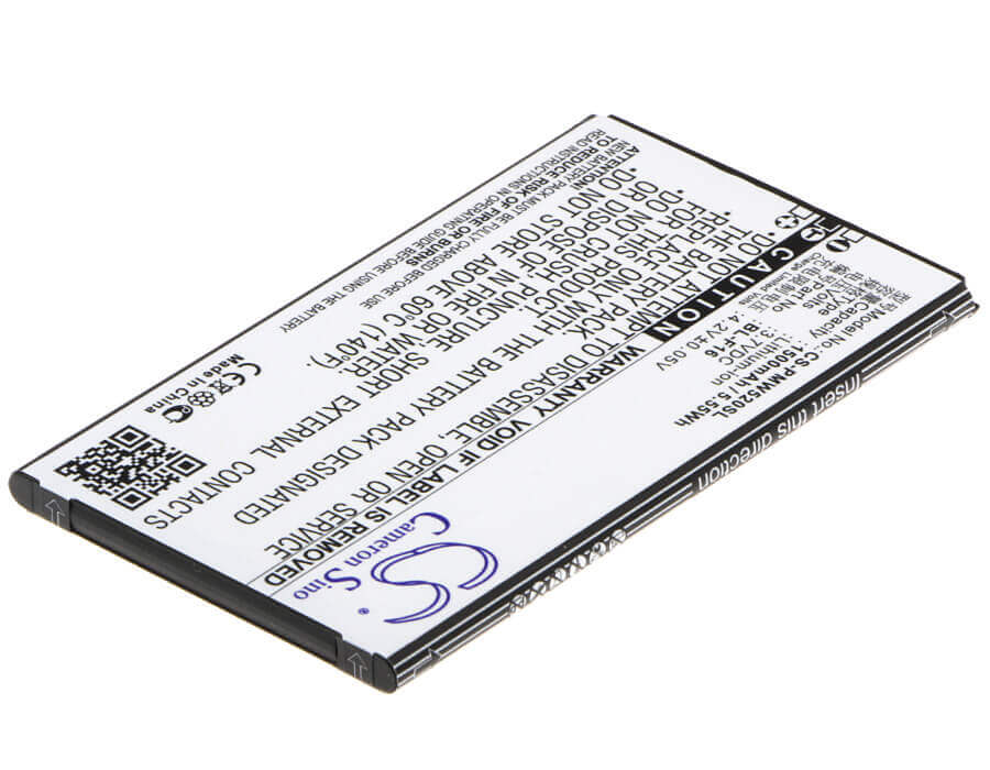 3.7V, Li-ion, 1500mAh, batterie SmartPhone compatible avec Phicomm, Bl-f16, W520cn, 5.55Wh Mobile, SmartPhone Cameron Sino Technology Limited (Suspendu)