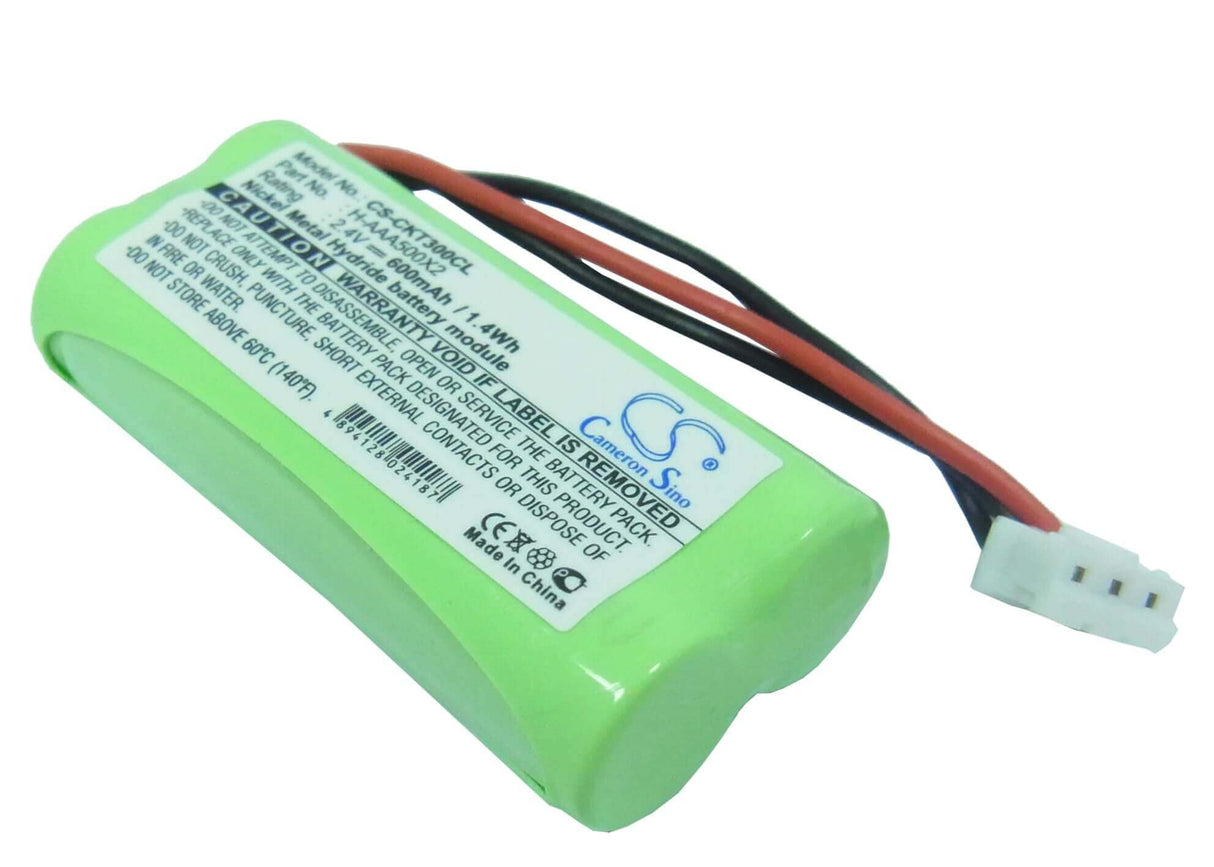 2,4V, Ni-MH, 600mAh, batterie de téléphone sans fil compatible avec Philips, Gp, 60aaah2bmx, 1,44Wh Téléphone sans fil Cameron Sino Technology Limited (Téléphone sans fil)