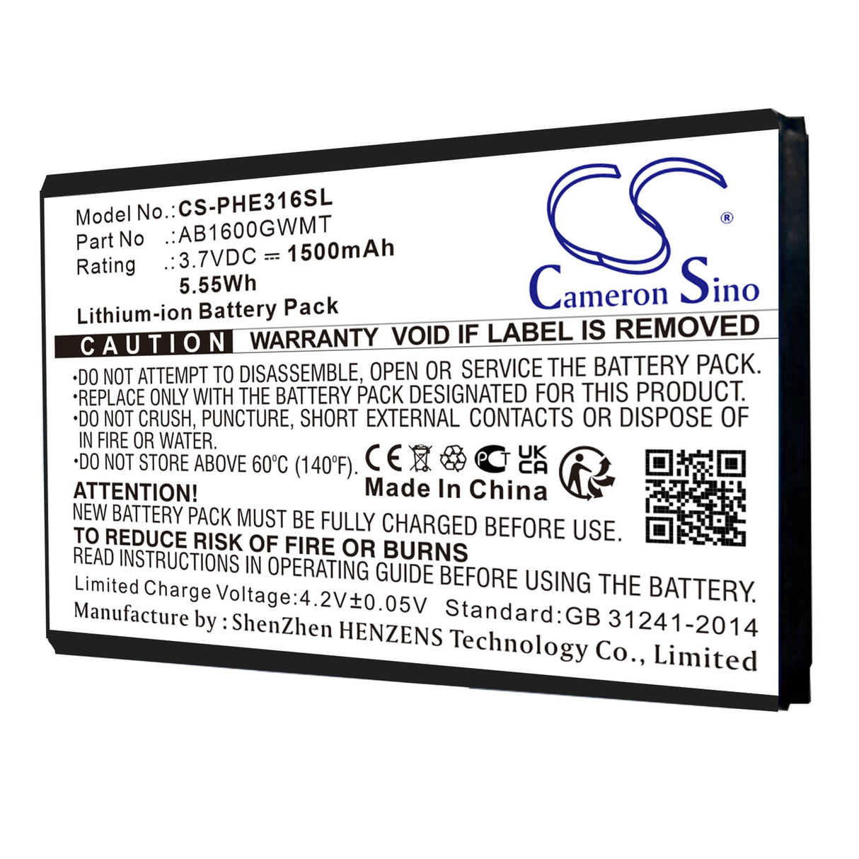 Batterie Pour Philips, Cte316, Cte331, E316, E331, Xenium E316 3.7v, 1500mah - 5.55wh Batteries pour Électronique Cameron Sino Technology Limited (Suspendu)