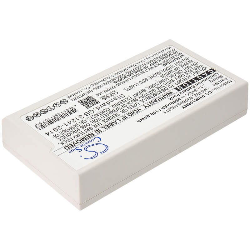 14.8V, Li-ion, 6800mAh, Medical battery fits Philips, 989503190371, Defibrillator Dfm100, Defibrillator Dfm-100, 100.64Wh Medical Cameron Sino Technology Limited (Dangerous Goods)