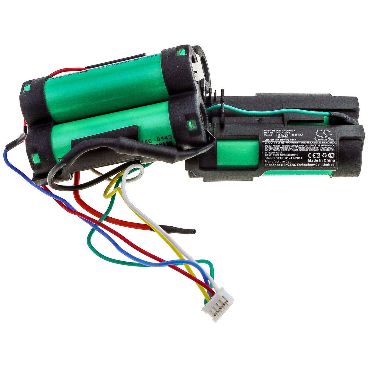 18.5V, Li-ion, 2500mAh, Vacuum battery fits Philips, Fc6168, Fc6169, Fc6171, 46.25Wh Vacuum Cameron Sino Technology Limited