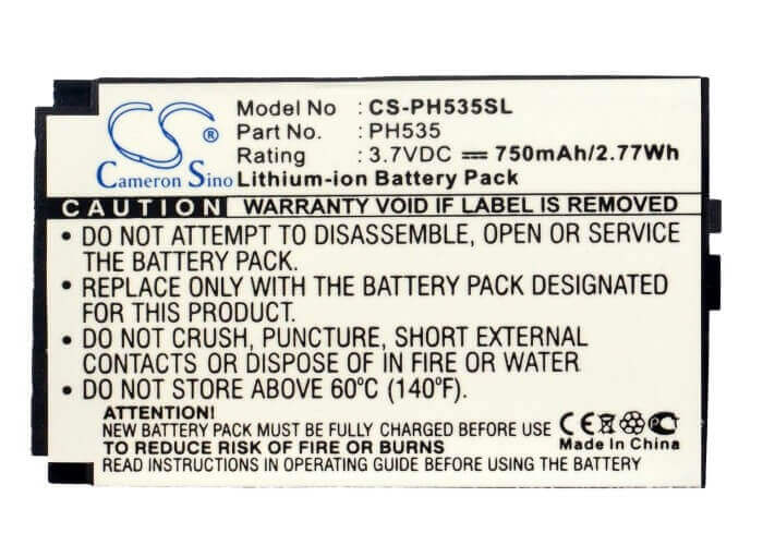 Battery For Philips Fizfo-535, 350, 355 3.7v, 750mah - 2.78wh Batteries for Electronics Cameron Sino Technology Limited (Suspended)