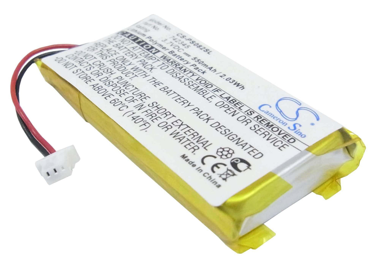 3.7V, Li-Polymer, 550mAh, Media Player battery fits Philips, 742345, Gogear Hdd082/17 2gb, 2.04Wh Media Player Cameron Sino Technology Limited