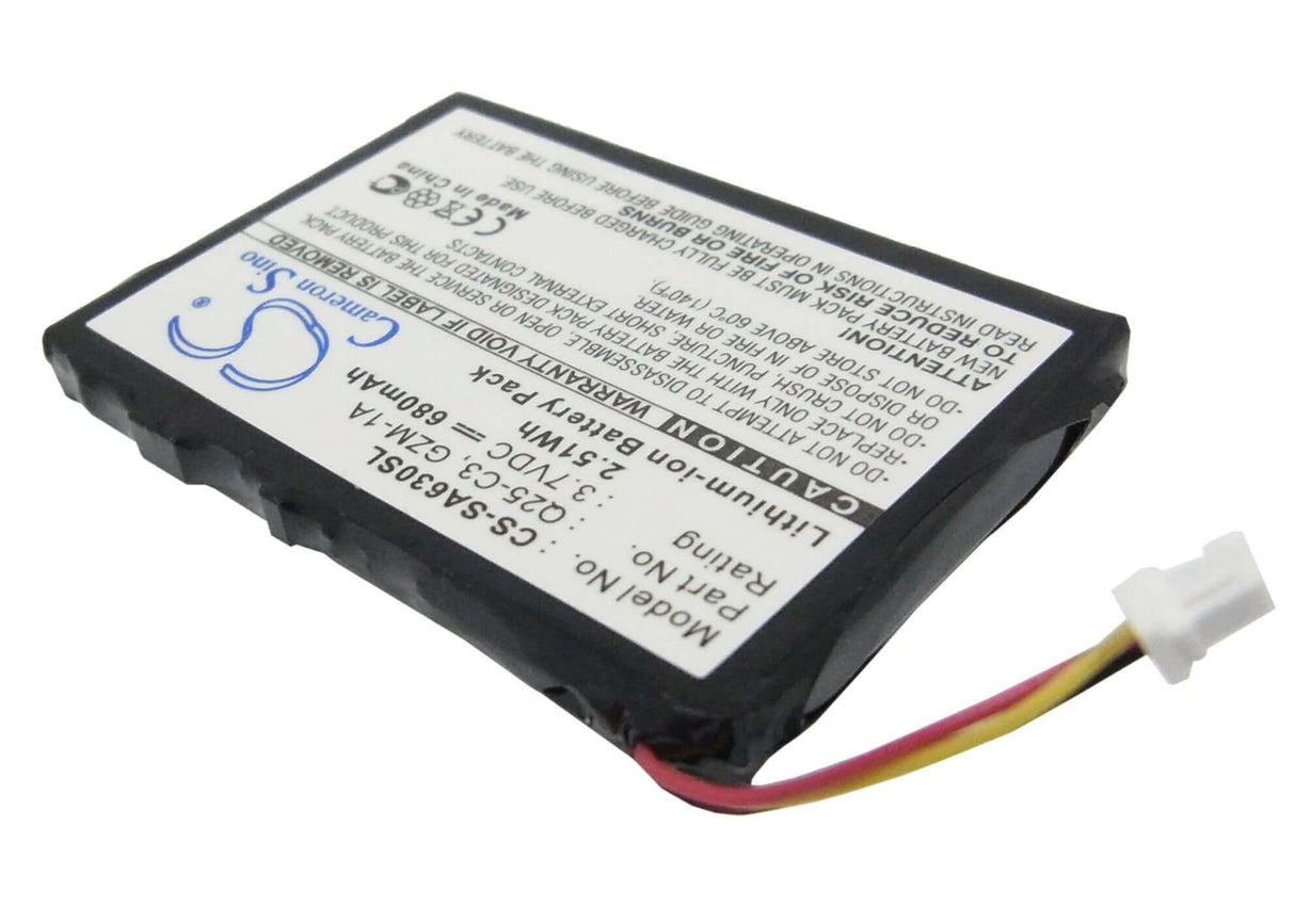 3.7V, Li-ion, 680mAh, Media Player battery fits Philips, Gzm-1a, Gogear Hdd6330 30gb, 2.52Wh Media Player Cameron Sino Technology Limited