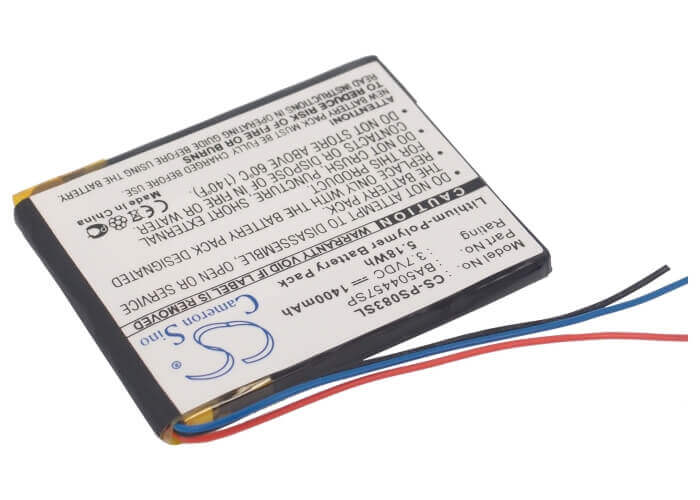 3.7V, Li-Polymer, 1400mAh, Media Player battery fits Philips, Ba504457sp, Gogear Muse, Sa2mus16s/02, 5.18Wh Media Player Cameron Sino Technology Limited