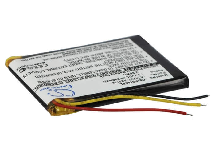 3.7V, Li-Polymer, 800mAh, Media Player battery fits Philips, 978733201021, Gogear Sa6037, Gogear Sa6044, 2.96Wh Media Player Cameron Sino Technology Limited