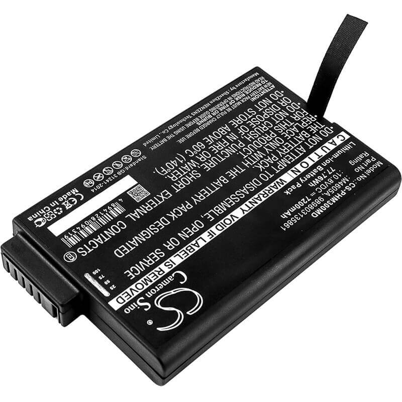 10.8V, Li-ion, 7200mAh, Medical battery fits Philips, 865297, 740 Select Vital Signs Monitor, Eli 380 Ecg, 77.76Wh Medical Cameron Sino Technology Limited (Medical)