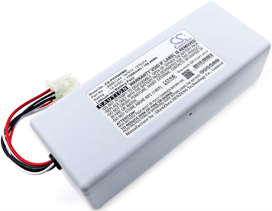 14.4V, Li-ion, 11000mAh, Batterie médicale compatible avec Philips, 1056921, Respirateur V60, Respirateur V60s, 158.40Wh Medical Cameron Sino Technology Limited (Medical)