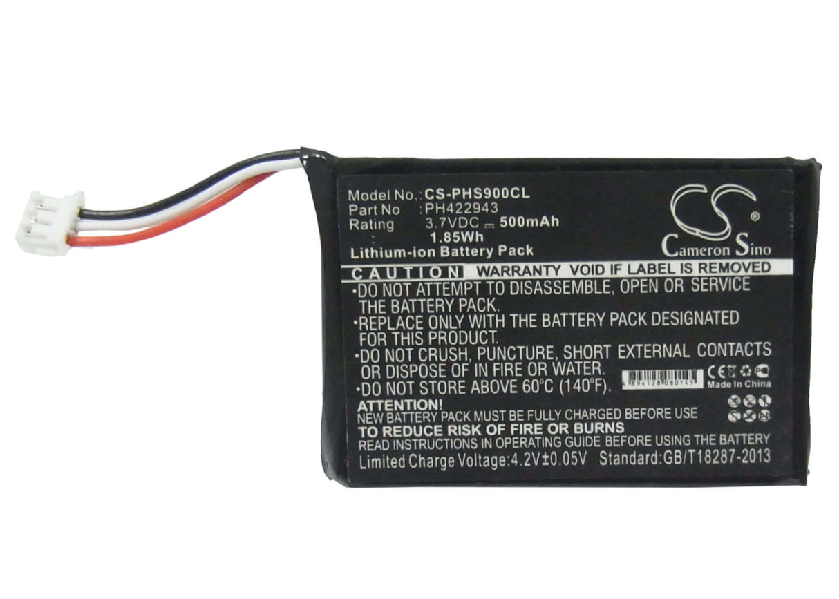 Batterie de téléphone sans fil pour Philips, S9a, S9a/34, S9a/38, S9h 3.7v, 500mah - 1.85wh Téléphone sans fil Cameron Sino Technology Limited (Téléphone sans fil)