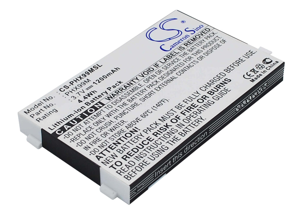 3,7V, Li-ion, 1200mAh, batterie de smartphone compatible Philips, 9@9m, Xenium 9a9m, 4,44Wh Mobile, smartphone Cameron Sino Technology Limited (Suspendu)