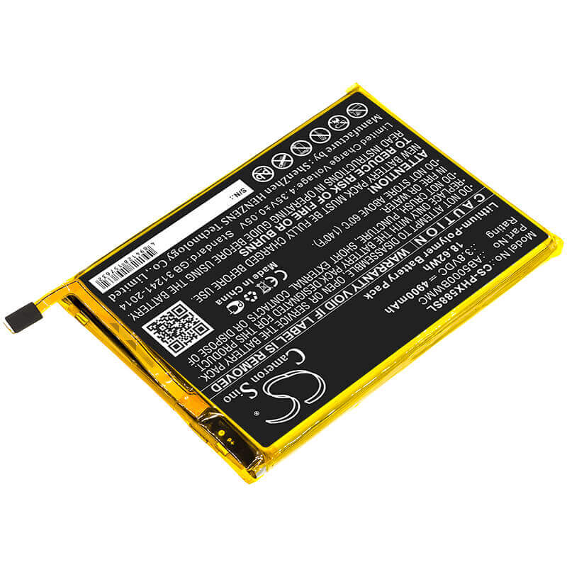 3,8V, Li-Polymère, 4900mAh, batterie de smartphone compatible avec Philips, Ab5000bwmc, Xenium Cts386, Xenium Ctx588, 18,62Wh Mobile, SmartPhone Cameron Sino Technology Limited (Smartphone)