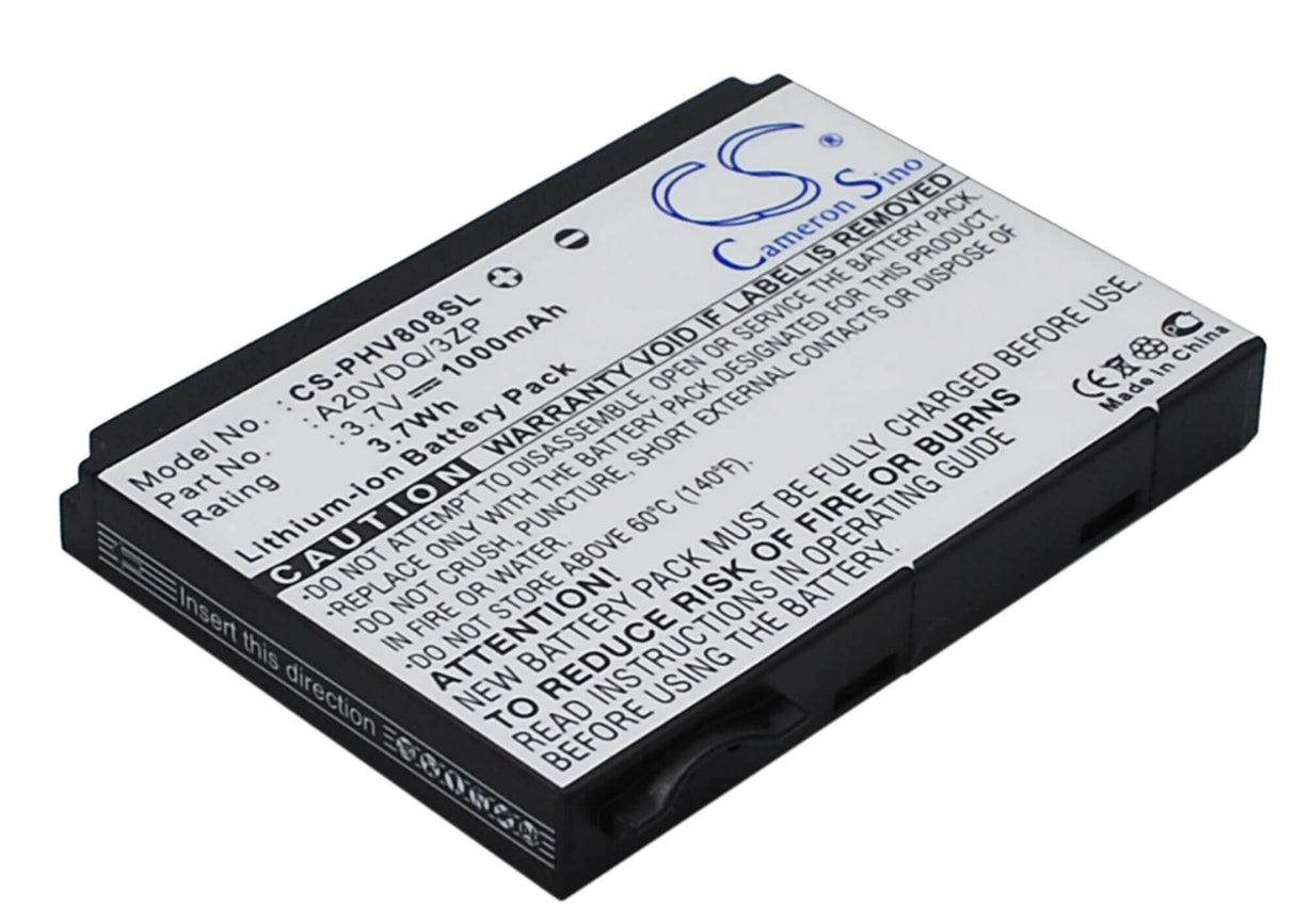 3,7V, Li-ion, 1000mAh, batterie de smartphone compatible avec Philips, A20vdq/3zp, Xenium V808, 3,7Wh Mobile, SmartPhone Cameron Sino Technology Limited (Suspendu)