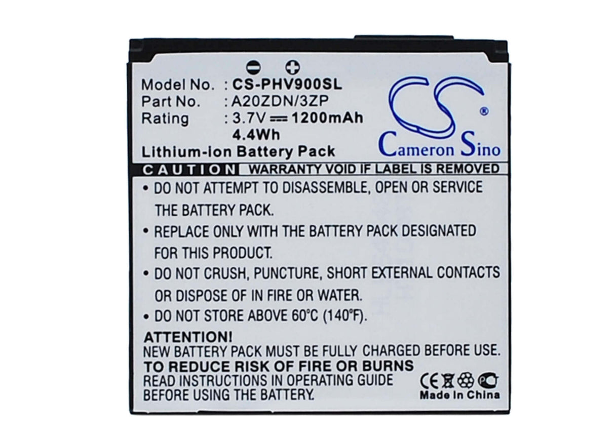 3,7V, Li-ion, 1200mAh, batterie de smartphone compatible avec Philips, A20zdn/3zp, Xenium V900, 4,44Wh Mobile, SmartPhone Cameron Sino Technology Limited (Suspendu)