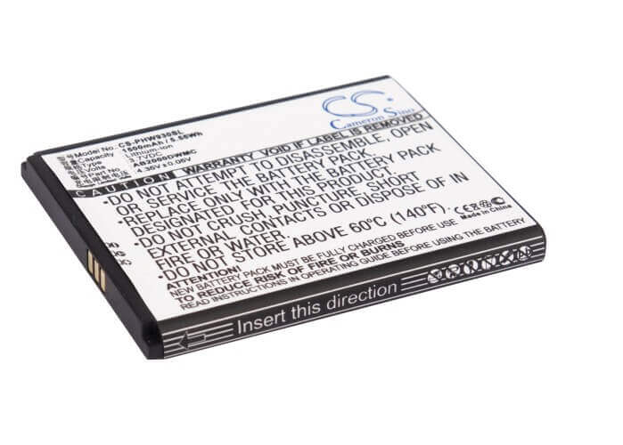 3.7V, Li-ion, 1500mAh, batterie pour smartphone compatible avec Philips, Ab2000dwmc, T939, W8578, 5.55Wh Mobile, SmartPhone Cameron Sino Technology Limited (Suspendu)