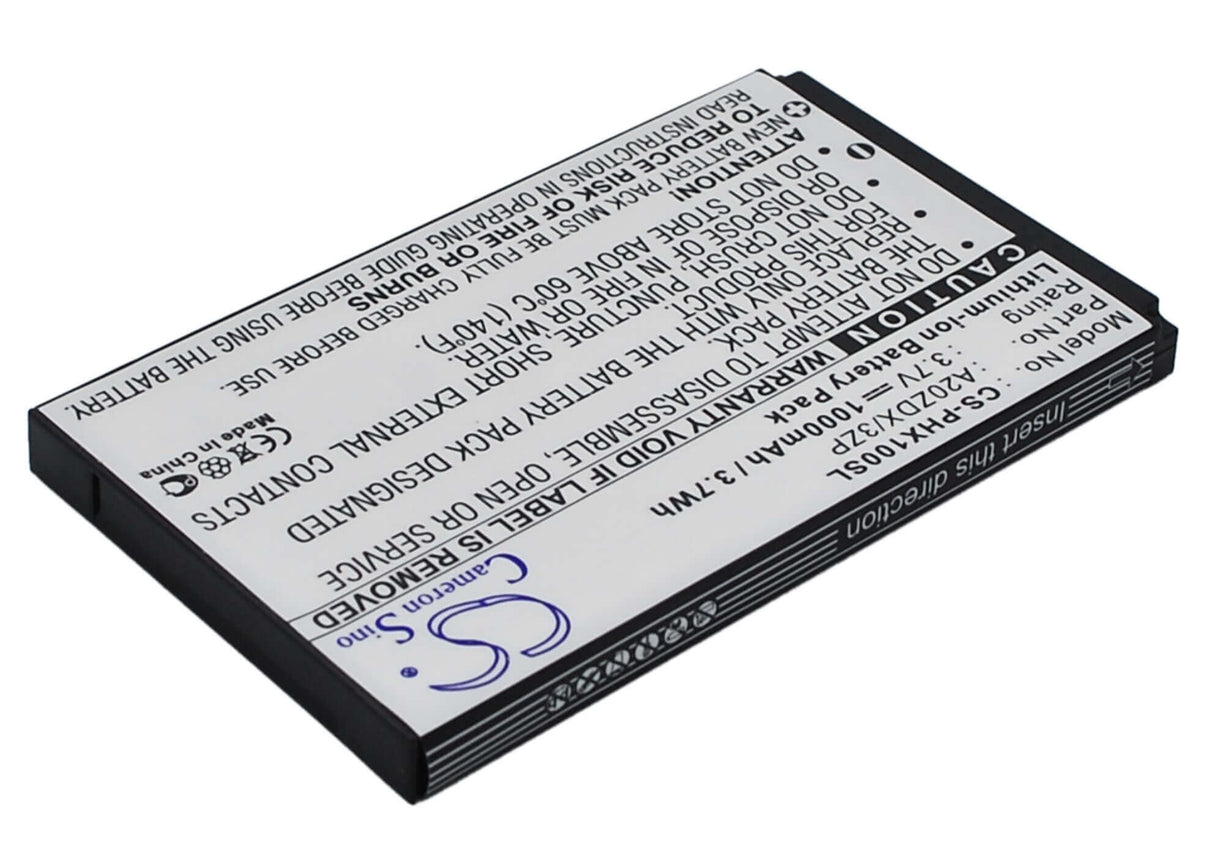 3,7V, Li-ion, 1000mAh, batterie de smartphone compatible avec Philips, A20zdx/3zp, Xenium T129, Xenium X100, 3,7Wh Mobile, SmartPhone Cameron Sino Technology Limited (Suspendu)