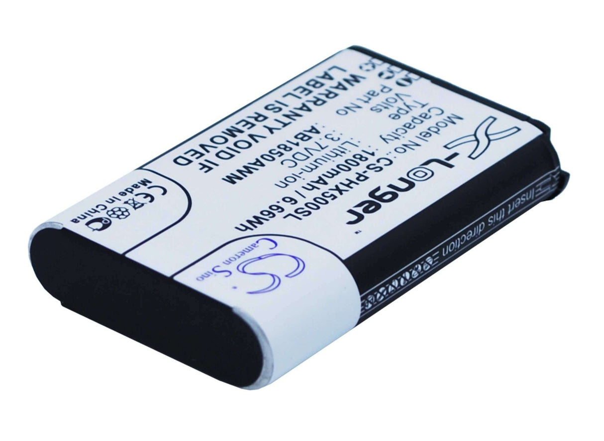 3.7V, Li-ion, 1800mAh, SmartPhone battery fits Philips, Ab1850awm, Ab1720awm, Ab1790awm, 6.66Wh Mobile, SmartPhone Cameron Sino Technology Limited (Smartphone)