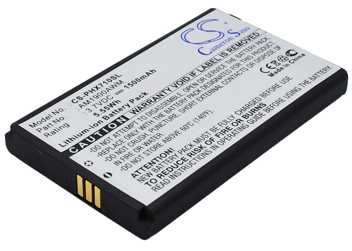 3.7V, Li-ion, 1500mAh, SmartPhone battery fits Philips, Am1900awm, Xenium X710, 5.55Wh Mobile, SmartPhone Cameron Sino Technology Limited (Smartphone)