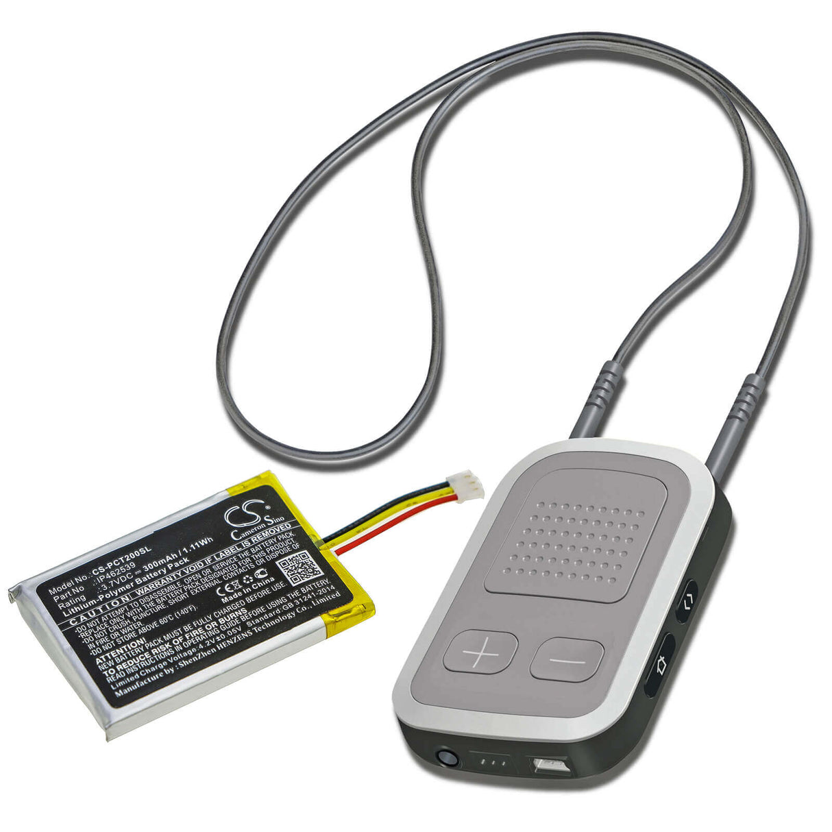 Headset Battery For Phonak, Compilot, Compilot Ii 3.7v, 300mah - 1.11wh Wireless Headset Cameron Sino Technology Limited