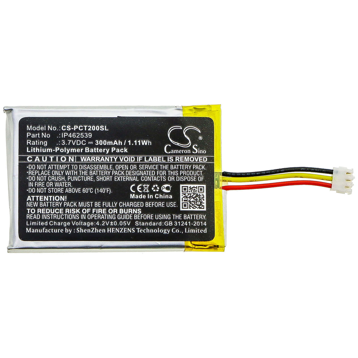 Headset Battery For Phonak, Compilot, Compilot Ii 3.7v, 300mah - 1.11wh Wireless Headset Cameron Sino Technology Limited