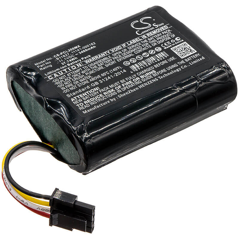 11.1V, Li-ion, 3400mAh, Medical battery fits Physio-control, 11141-000162, 1150-000018, Lifepak 20 Code, 37.74Wh Medical Cameron Sino Technology Limited (Medical)