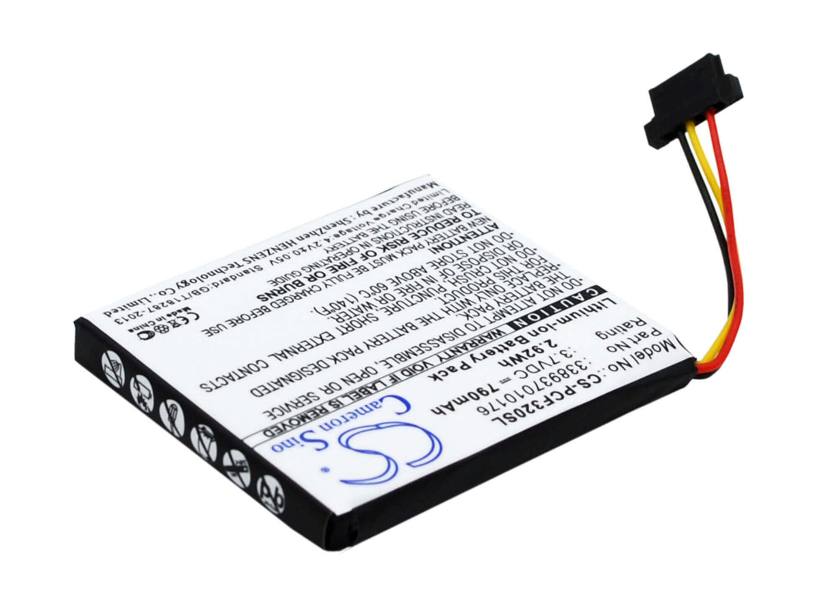 3.7V, Li-ion, 790mAh, GPS battery fits Pioneer, 338937010176, Avic-f Avic-u, Avic-f220, 2.92Wh GPS, Navigator Cameron Sino Technology Limited
