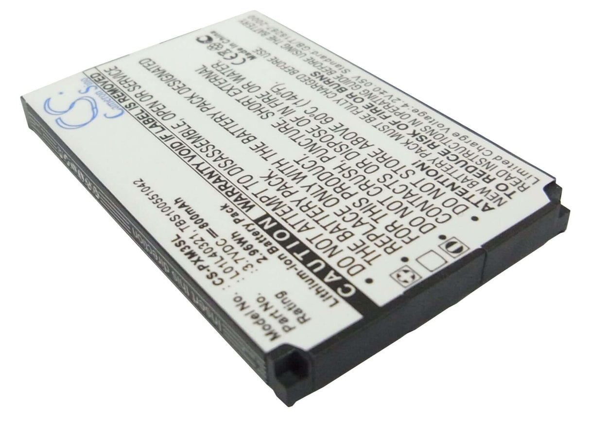 3.7V, Li-ion, 800mAh, Media Player battery fits Pioneer, Sirius, L01l40321, Gex-xmp3, Xmp3h1, 2.96Wh Media Player Cameron Sino Technology Limited