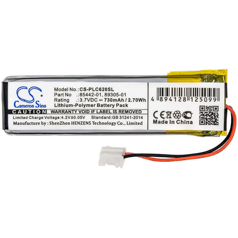 Battery For Plantronics, Calisto 620, Calisto 620m, Calisto 620uc/m 3.7v, 730mah - 2.70wh Batteries for Electronics Cameron Sino Technology Limited (Suspended)