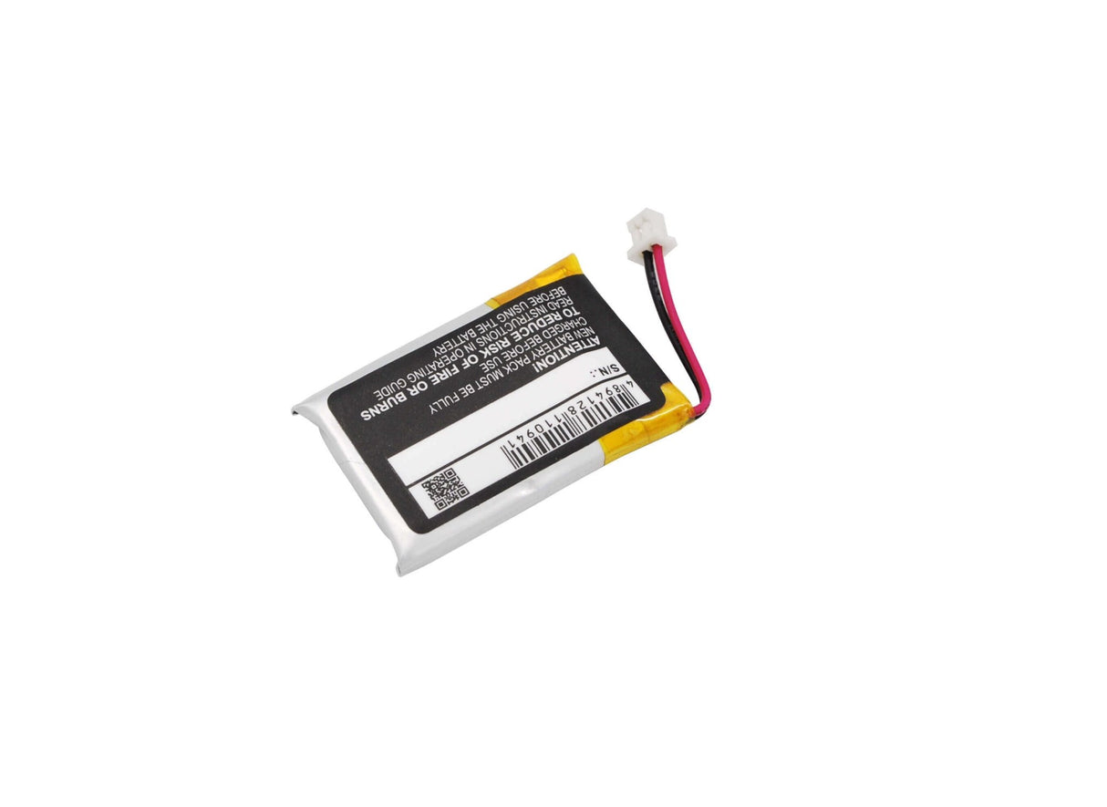 3.7V, Li-Polymer, 180mAh, Headset battery fits Plantronics, 452128, Cs60, Hl10, 0.67Wh Wireless Headset Cameron Sino Technology Limited