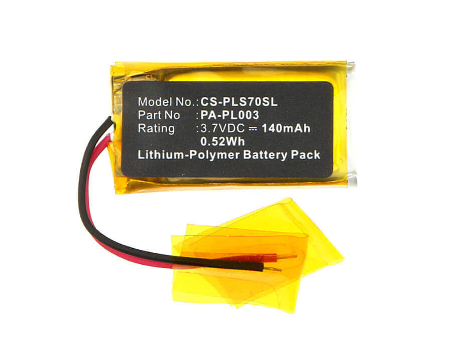 3.7V, Li-Polymer, 140mAh, Headset battery fits Plantronics, 66278-01, Avaya Awh75n, Awh75n, 0.52Wh Wireless Headset Cameron Sino Technology Limited