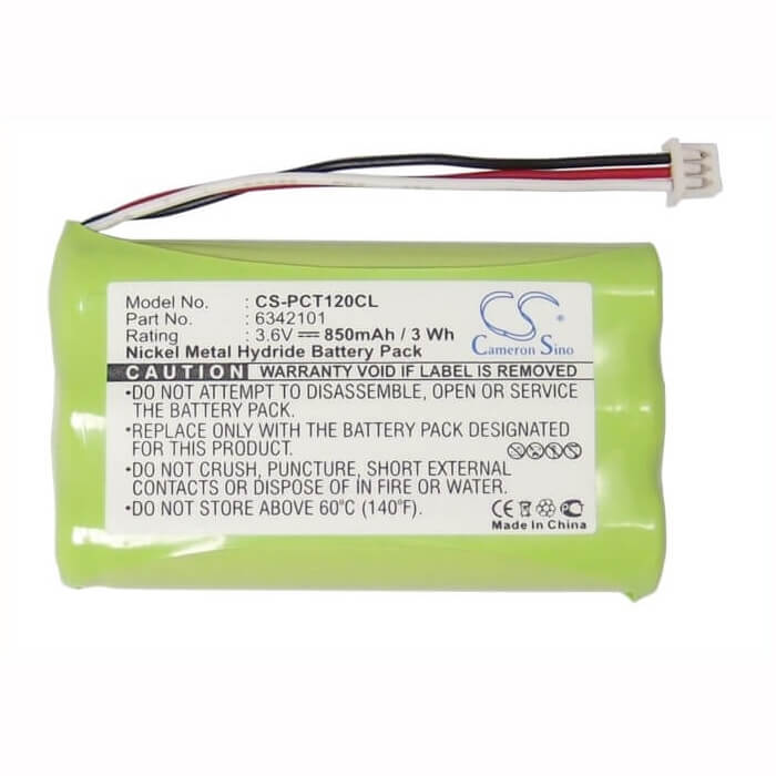 3.6V, Ni-MH, 850mAh, Cordless Phone battery fits Plantronics, 6342101, Ct11, Ct12, 3.06Wh Cordless Phone Cameron Sino Technology Limited (Cordless Phone)