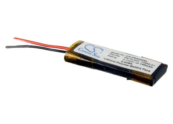 3.7V, Li-Polymer, 140mAh, Headset battery fits Sony Ericsson, Nokia, Jabra, Plantronics, Jbl, 70868-01, Bt2010, Bt2020, 0.52Wh Wireless Headset Cameron Sino Technology Limited